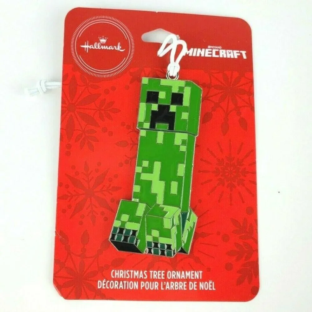 NEW 2020 Hallmark Minecraft Creeper Metal Christmas Ornament Holiday 3
